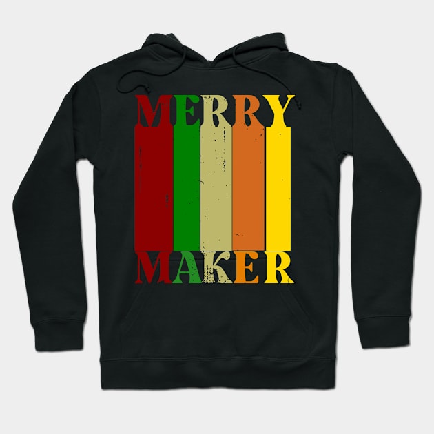 Merry maker Hoodie by theplaidplatypusco